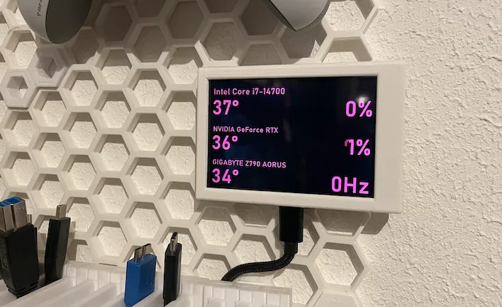 Giá đỡ màn hình USB-C 3.5" cho HSW - Image 1