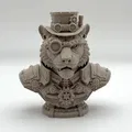 Tượng Bán Thân Hổ Steampunk (Tiger Steampunk Bust) - Thumbnail 2