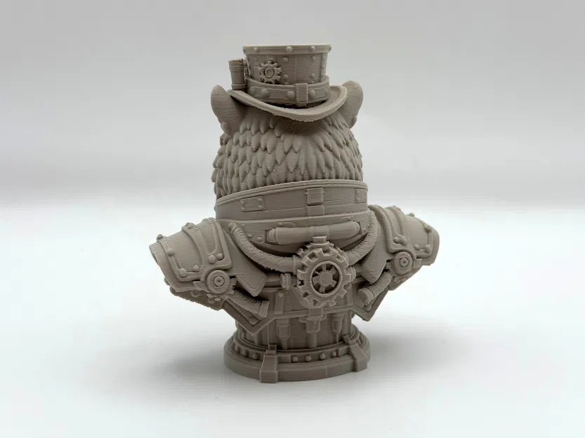 Tượng Bán Thân Hổ Steampunk (Tiger Steampunk Bust) - Image 4