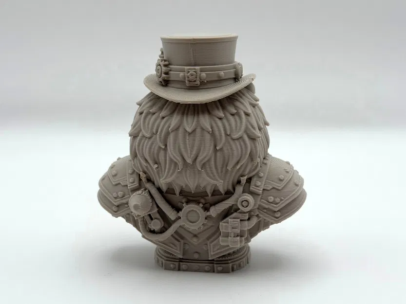 Tượng Bán Thân Sư Tử Steampunk (Lion Steampunk Bust) - Image 4