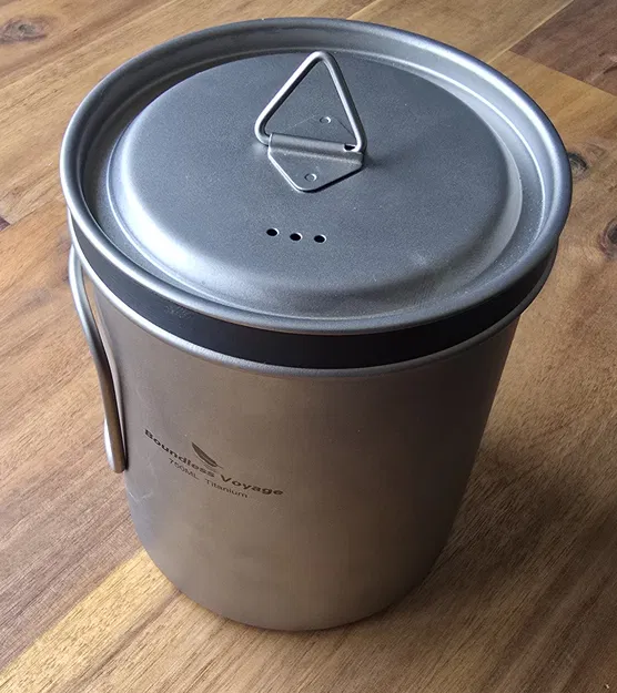 Vòng Nối Ly Cắm Trại Titanium 750ml (750ml Titanium Camping Cup Extender) - Image 1