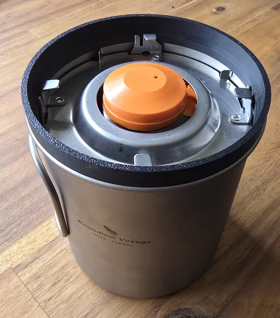 Vòng Nối Ly Cắm Trại Titanium 750ml (750ml Titanium Camping Cup Extender) - Image 3