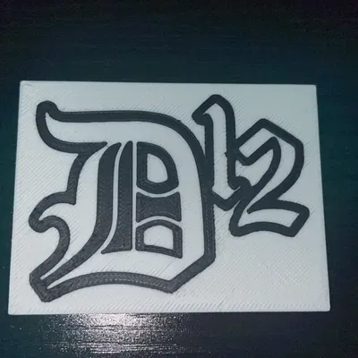 Bảng Logo D12 / Dirty Dozen (Eminem) - Plaque