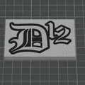 Bảng Logo D12 / Dirty Dozen (Eminem) - Plaque - Thumbnail 2