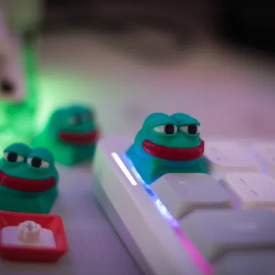 Keycap Pepe the Frog cho switch MX (multicolor 3MF)