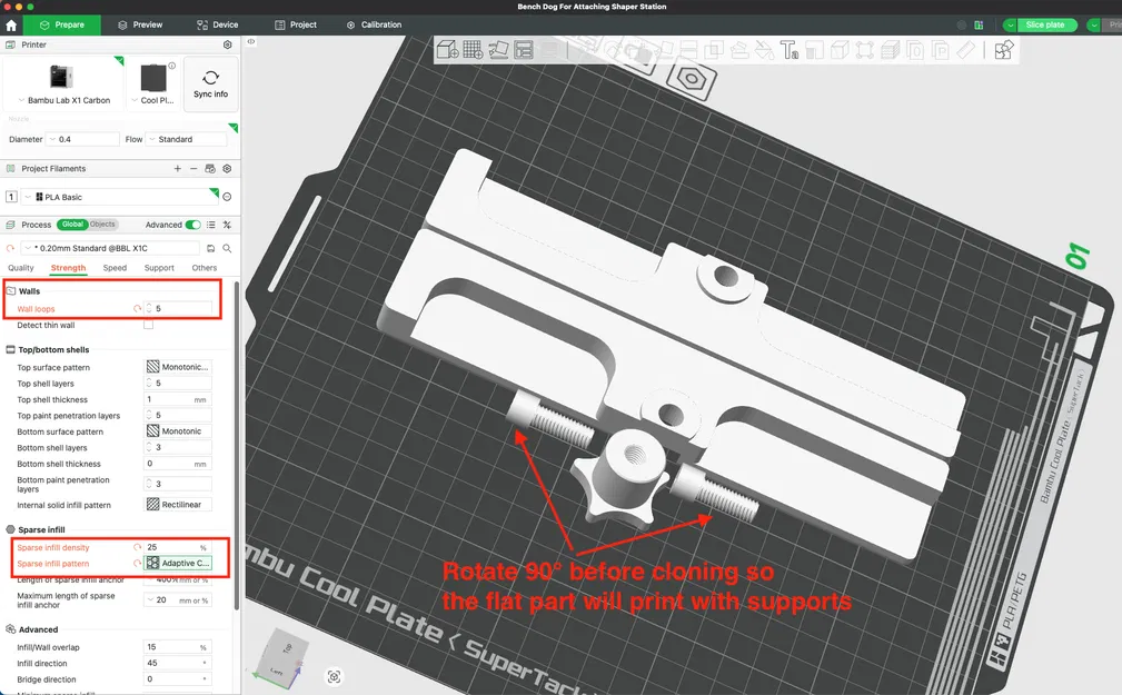 Kẹp giữ phẳng cho MFT: Shaper Origin Flush MFT Hold-Down Clamps - Image 4