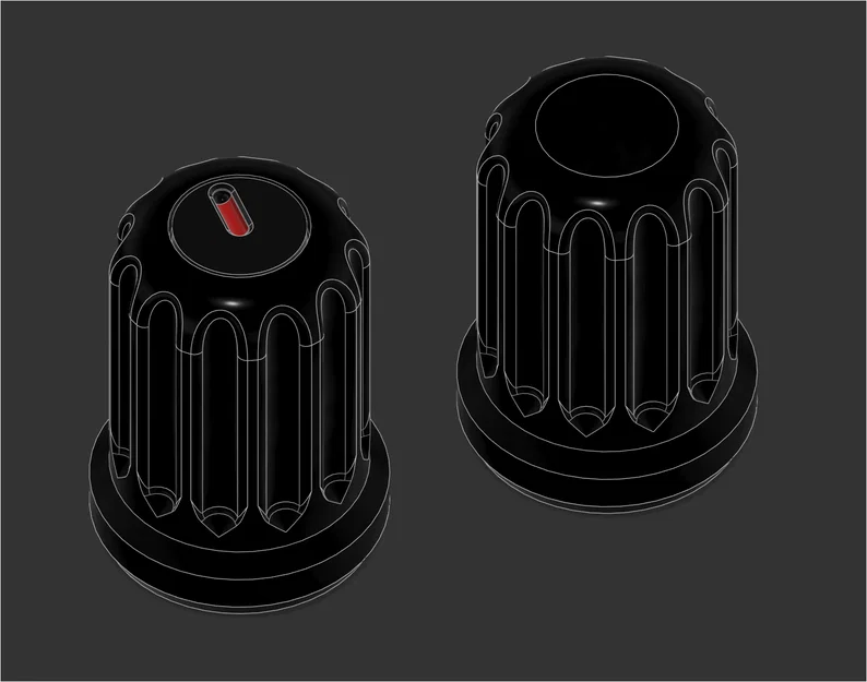 Núm vặn trục D 6mm (6mm D shaft knob) - Image 1