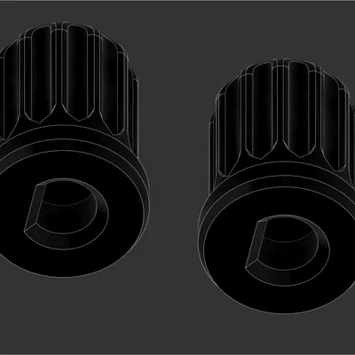 Núm vặn trục D 6mm (6mm D shaft knob)