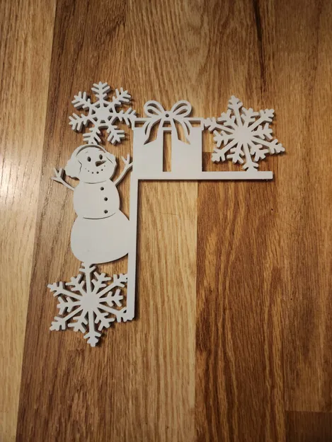 Góc Cửa Người Tuyết + Bông Tuyết (SnowMan + Snowflake Door Corner) - Image 1