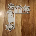 Góc Cửa Người Tuyết + Bông Tuyết (SnowMan + Snowflake Door Corner) - Thumbnail 1