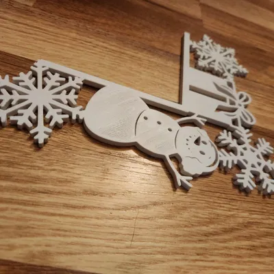 Góc Cửa Người Tuyết + Bông Tuyết (SnowMan + Snowflake Door Corner)