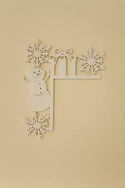 Góc Cửa Người Tuyết + Bông Tuyết (SnowMan + Snowflake Door Corner) - Image 3