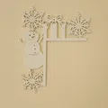 Góc Cửa Người Tuyết + Bông Tuyết (SnowMan + Snowflake Door Corner) - Thumbnail 3