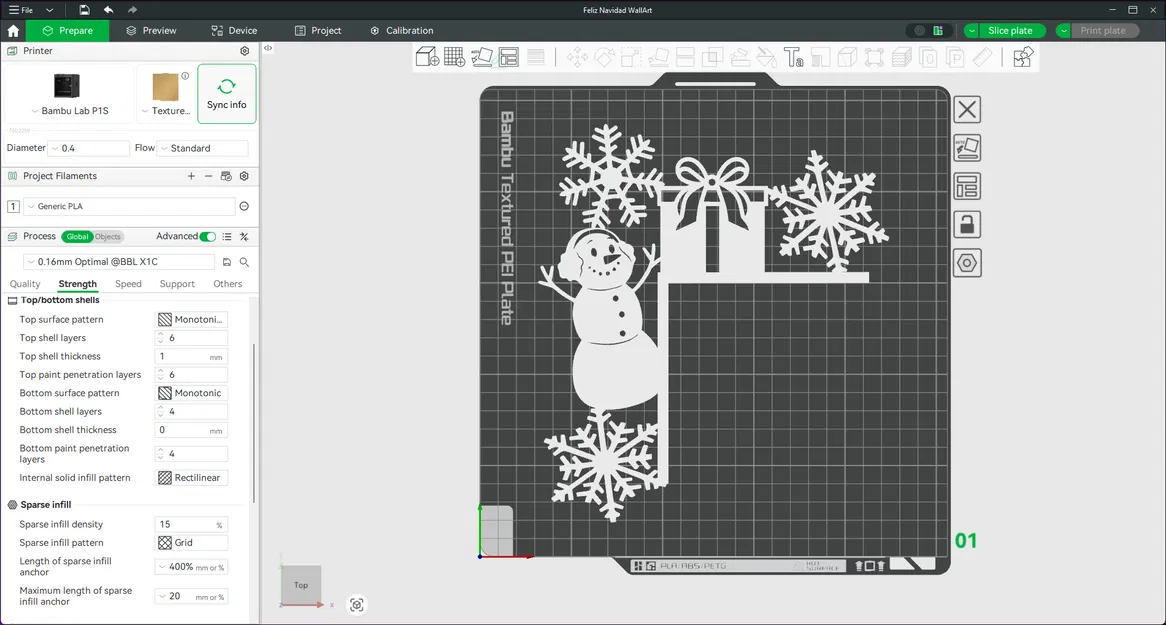 Góc Cửa Người Tuyết + Bông Tuyết (SnowMan + Snowflake Door Corner) - Image 4