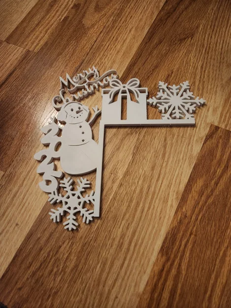 2025 Snowman DoorCorner – Trang trí góc cửa Người Tuyết - Image 1