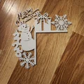 2025 Snowman DoorCorner – Trang trí góc cửa Người Tuyết - Thumbnail 3