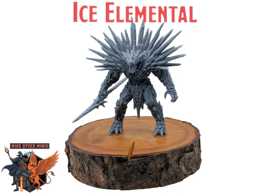 Ice Elemental - MGM Print-Ready Mini - Image 1