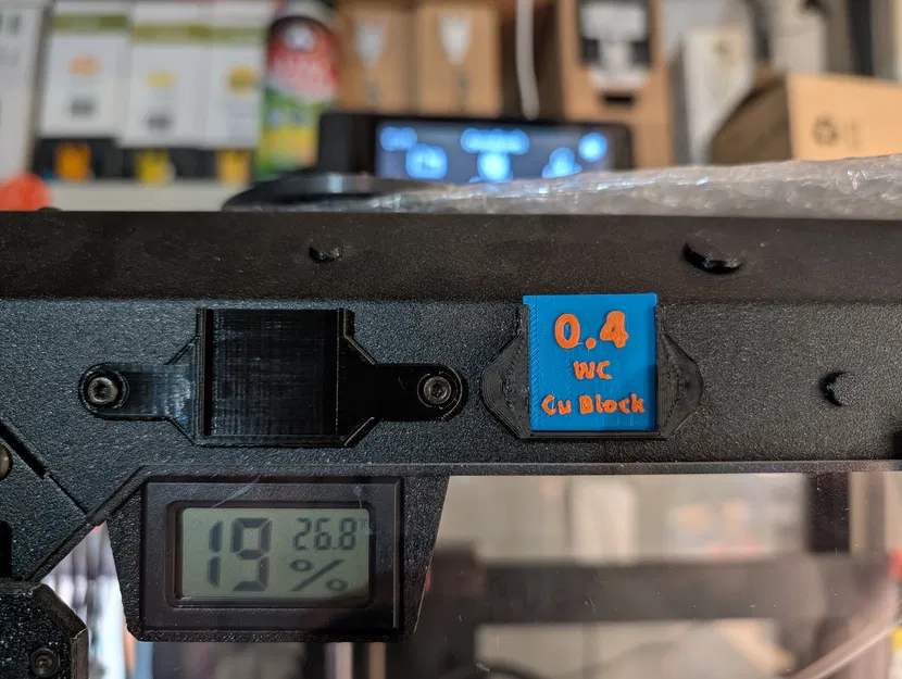 Bảng/plate nam châm cho Original Prusa Enclosure – nozzle sign cho Nextruder organizer - Image 1