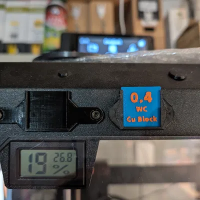 Bảng/plate nam châm cho Original Prusa Enclosure – nozzle sign cho Nextruder organizer