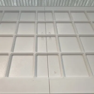 Tấm top Deskware nhúng Gridfinity 4x9 bắc ngang hai tấm