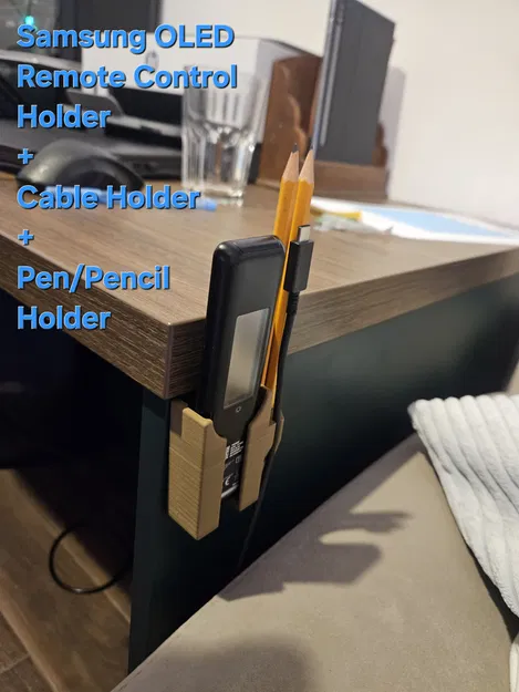 Giá đỡ đa năng cho remote Samsung OLED (kèm chỗ dây USB-C & bút) - Image 1