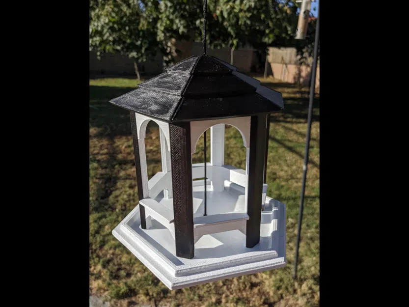 Gazebo Bird Feeder – Máng cho chim kiểu chòi gazebo - Image 1