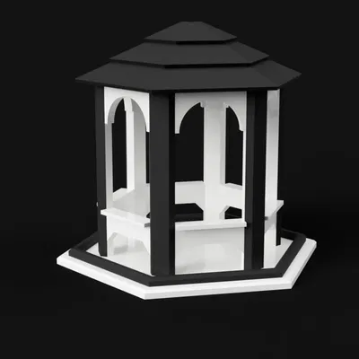 Gazebo Bird Feeder – Máng cho chim kiểu chòi gazebo