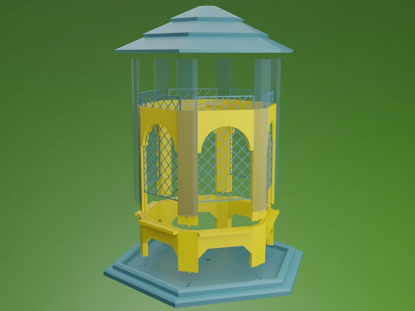 Máng ăn chim dạng Gazebo (Gazebo Bird Feeder) - Image 5