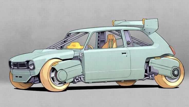 Xe độ (Modified car) – Mẫu 3D body kit thể thao - Image 1