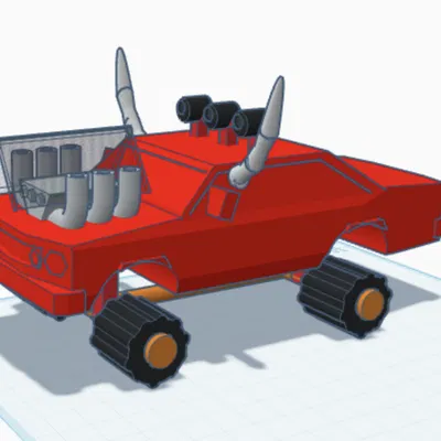 Monster Truck dẫn động 4 bánh (bánh xe hoạt động)