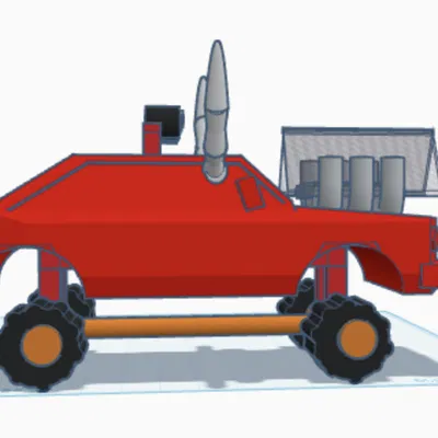 Monster Truck dẫn động 4 bánh (bánh xe hoạt động)