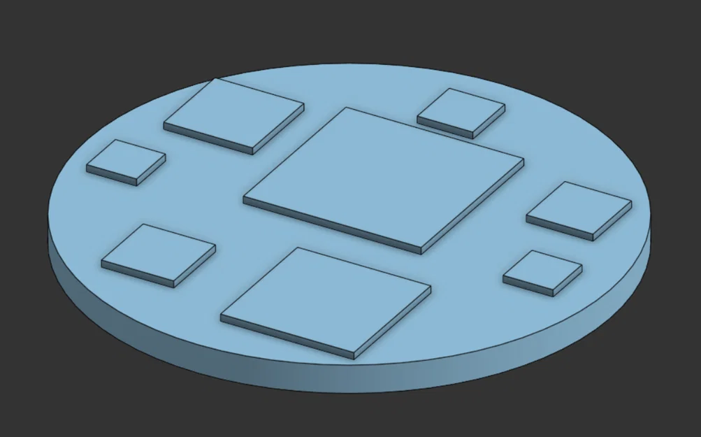 Miếng lót ly: poka square coaster - Image 1