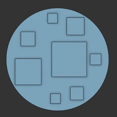 Miếng lót ly: poka square coaster