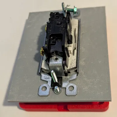 Tấm cover plate ngắt khẩn cấp cho công tắc Decora tiêu chuẩn