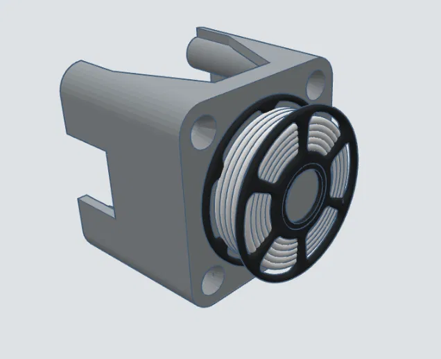 Vỏ cụm trục X Ender 3 với mini spool treo “floating” - Image 1