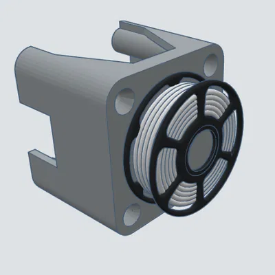 Vỏ cụm trục X Ender 3 với mini spool treo “floating”