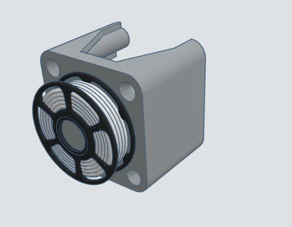 Vỏ cụm trục X Ender 3 với mini spool treo “floating” - Image 2