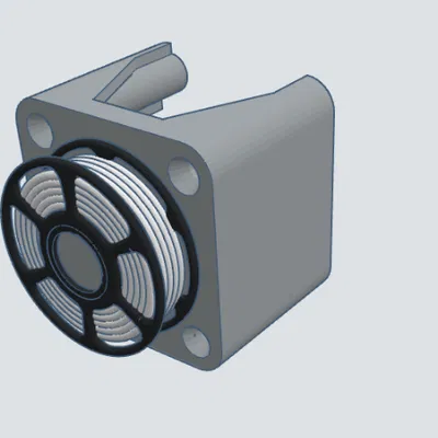 Vỏ cụm trục X Ender 3 với mini spool treo “floating”