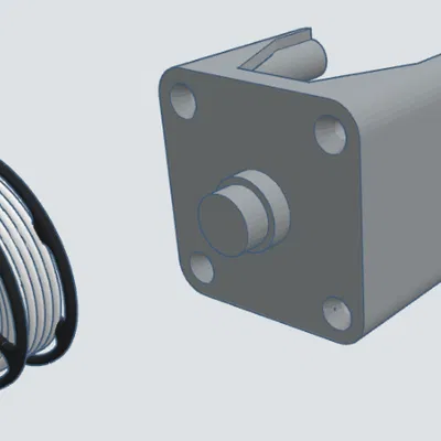 Vỏ cụm trục X Ender 3 với mini spool treo “floating”