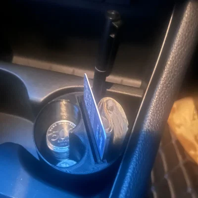 Khay đựng xu Indonesia, thẻ, hóa đơn & bút đặt vừa hộc ly trên xe