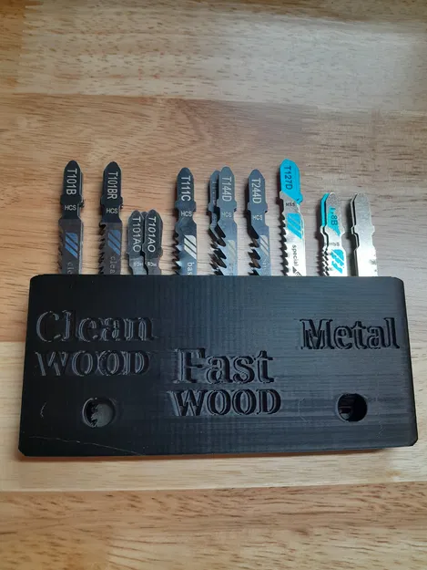 Giá treo tường giữ lưỡi cưa lọng (Jig Saw Blade Wall Mount Holder) - Image 1