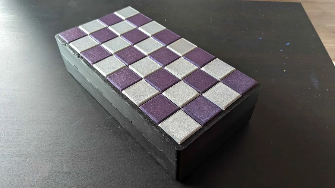 Hộp bàn cờ gập, bảng Pixel Art 8x8 kèm các ô Tile - Image 3