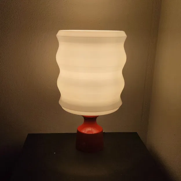 Chụp Đèn Trụ Gợn Sóng (Wavy Cylindrical Lamp Shade) - Image 1