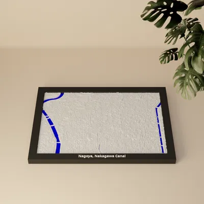 Nagoya, kênh Nakagawa, Nhật Bản - Mô hình thu nhỏ 3D