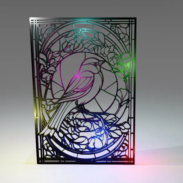 Chim sẻ trong khung (Sparrow in a frame) - Image 1