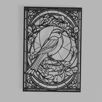 Chim sẻ trong khung (Sparrow in a frame)