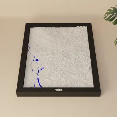 Fulda, Đức - Mô hình mini 3D