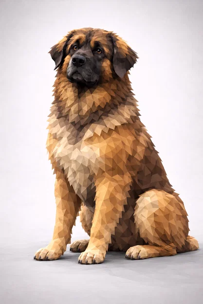 Lewoner Dog Low Poly - Image 1