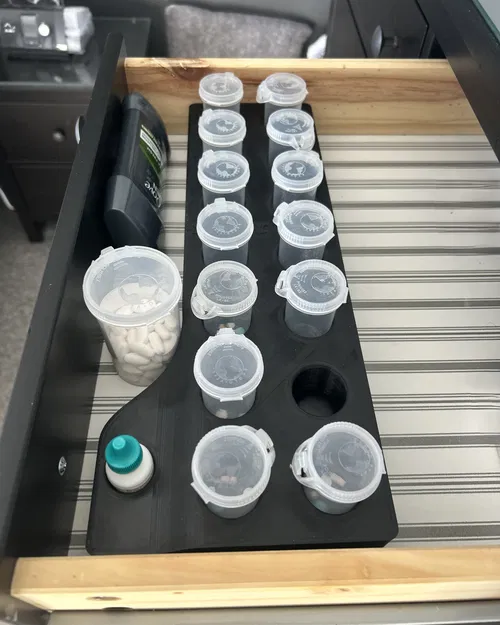 Khay sắp xếp 14 chai thuốc + giá để chai thuốc nhỏ mắt - Image 4