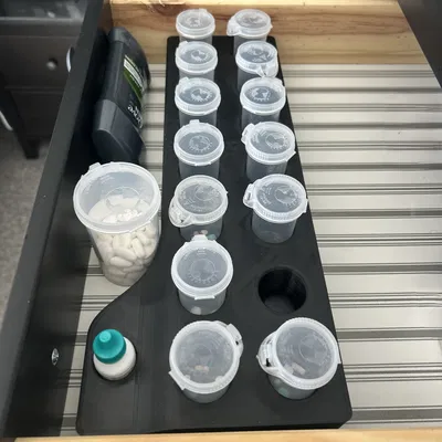 Khay sắp xếp 14 chai thuốc + giá để chai thuốc nhỏ mắt